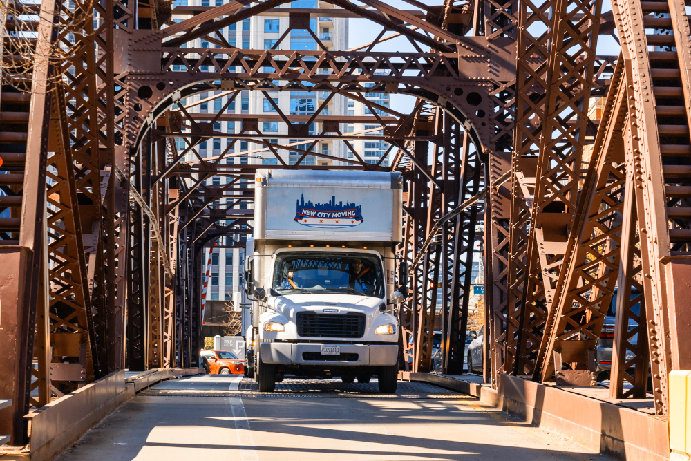 New city moving truck.